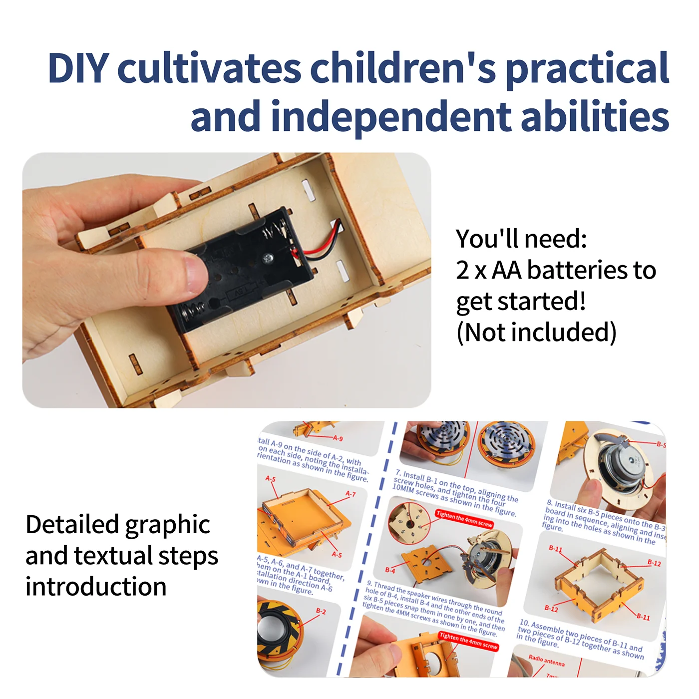 Car-Shaped Wooden Radio (1)