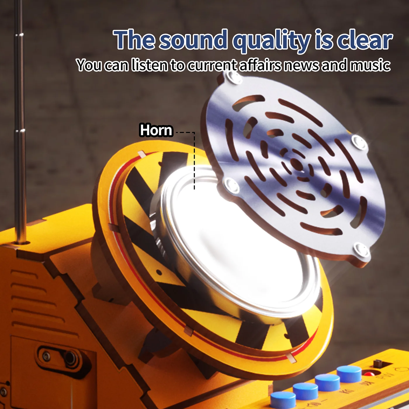 Car-Shaped Wooden Radio (6)