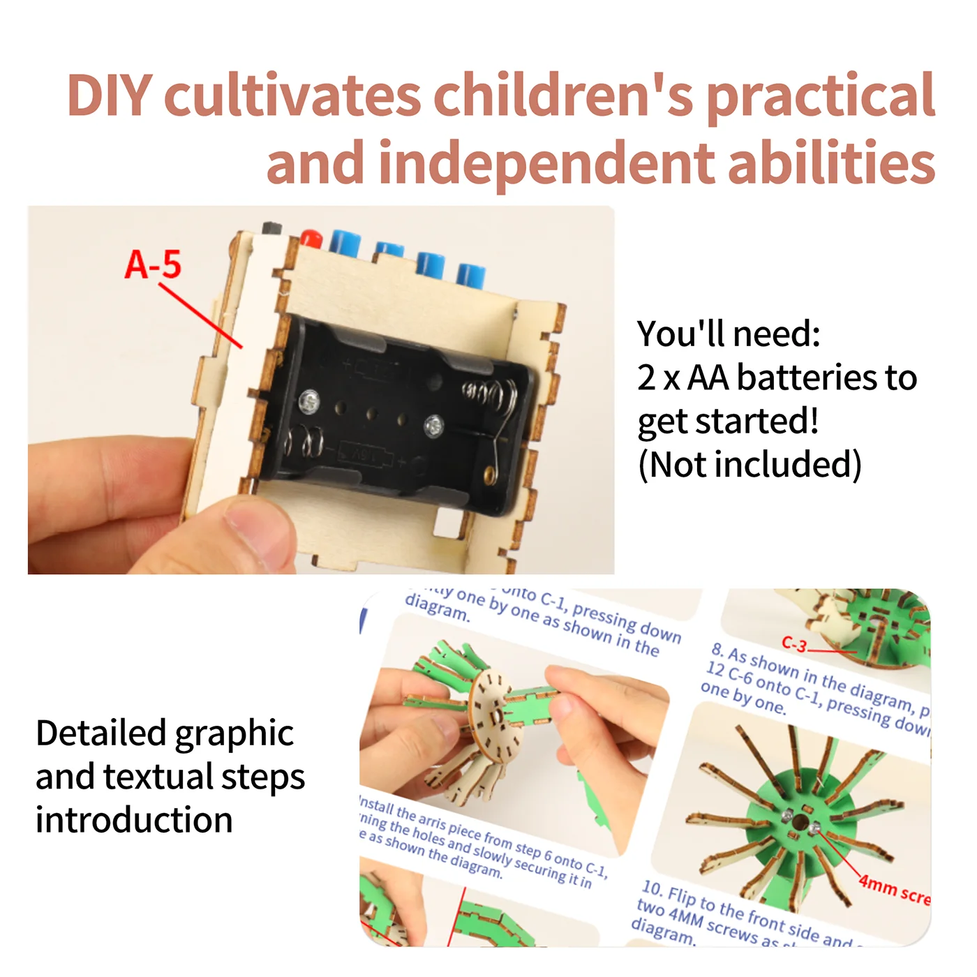 Flower-Shaped Wooden Radio (5)