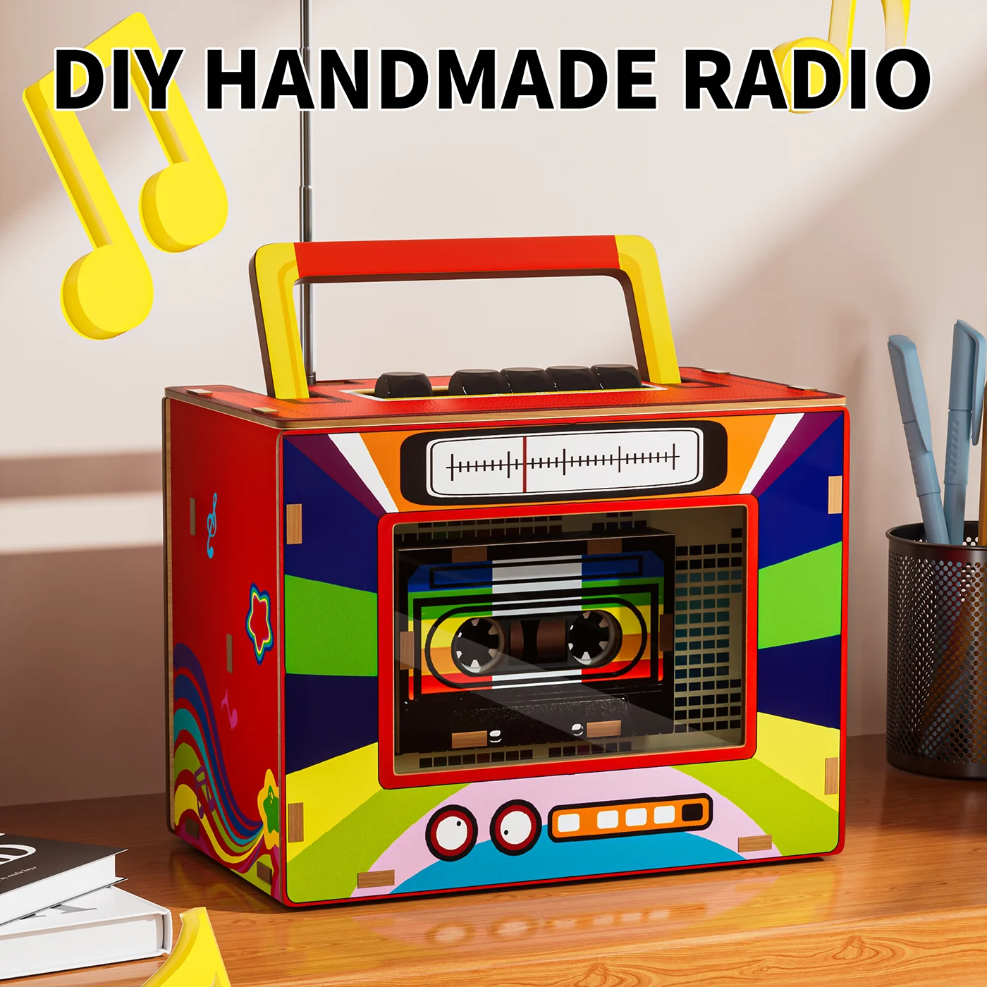 Retro Wooden Radio (1)