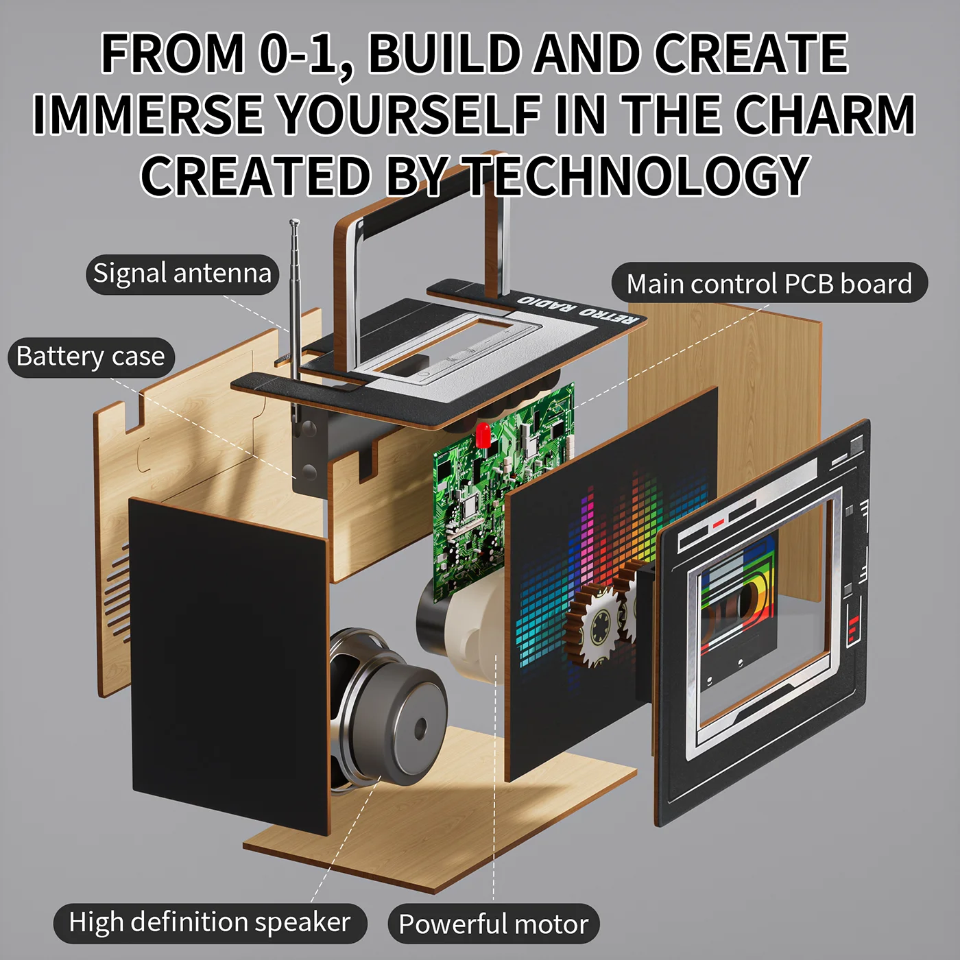 Retro Wooden Radio (3)