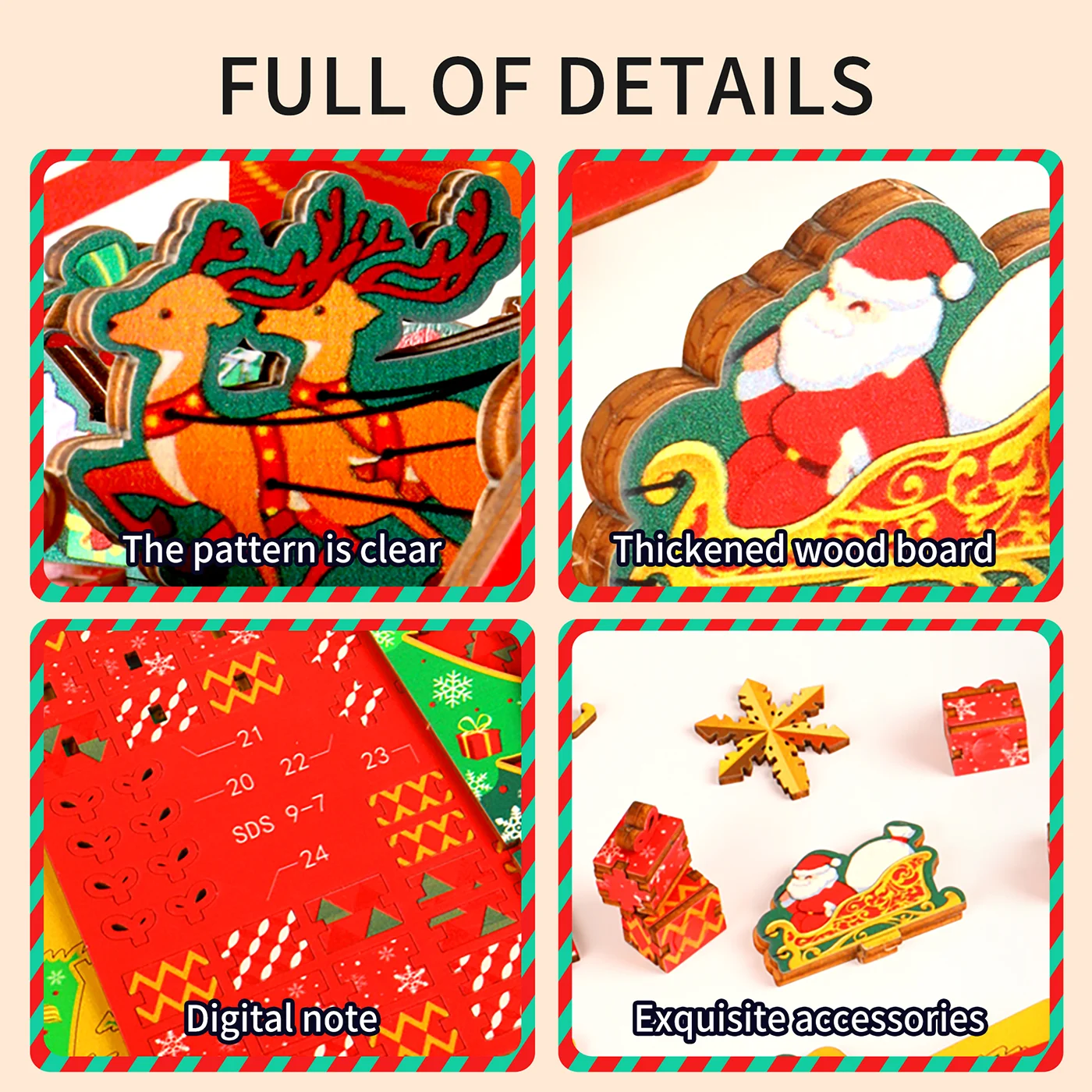 Wooden Christmas Tree Music Box (1)